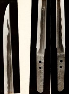 備前国住長船清光作短刀　銘「丙子清光」
幕末金工師の田中清壽門下の在銘の拵えもついています。